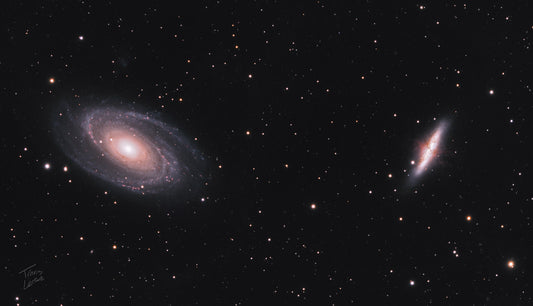 M81 - Bode's Galaxy and M82 - the Cigar Galaxy